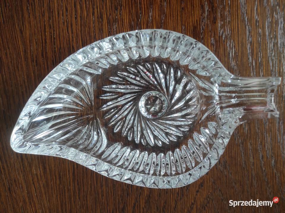Popielnica kryształowa stare szkło PRL Białystok