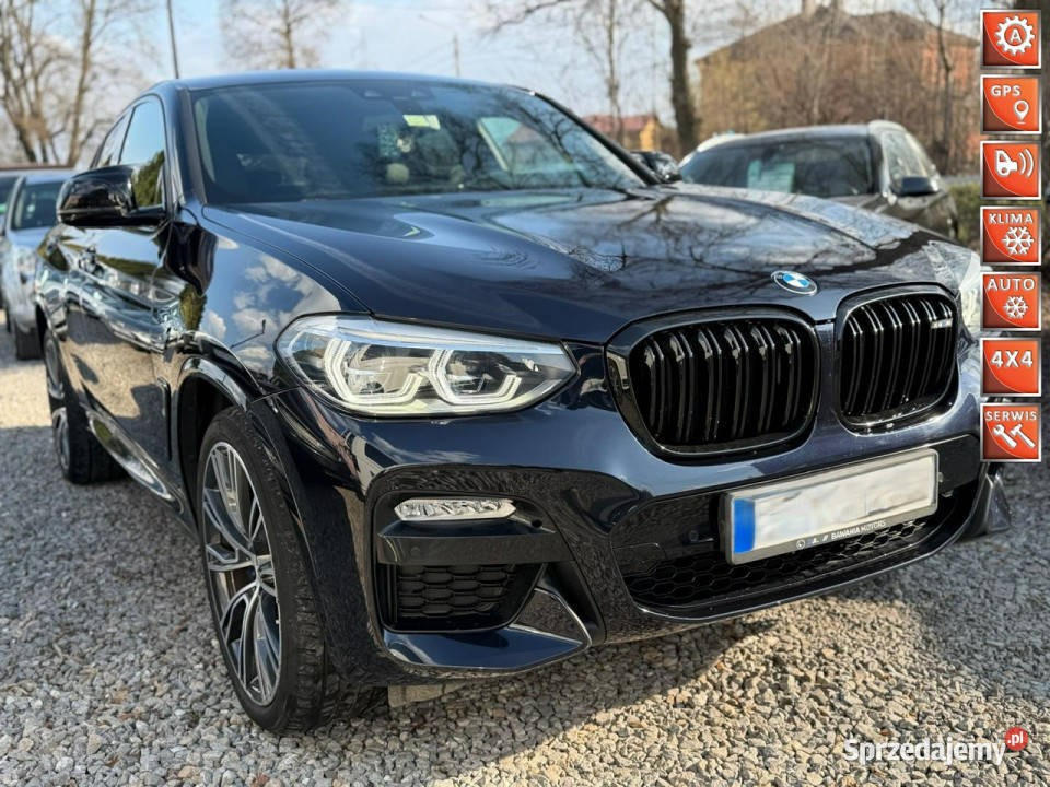 BMW X4 25d M pakiet xdrive 74 przebieg G02 2018 światła przeciwmgielne Motoryzacja Łodygowice
