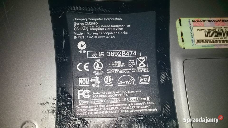 LAPTOP HP COMPAQ 1700 retro