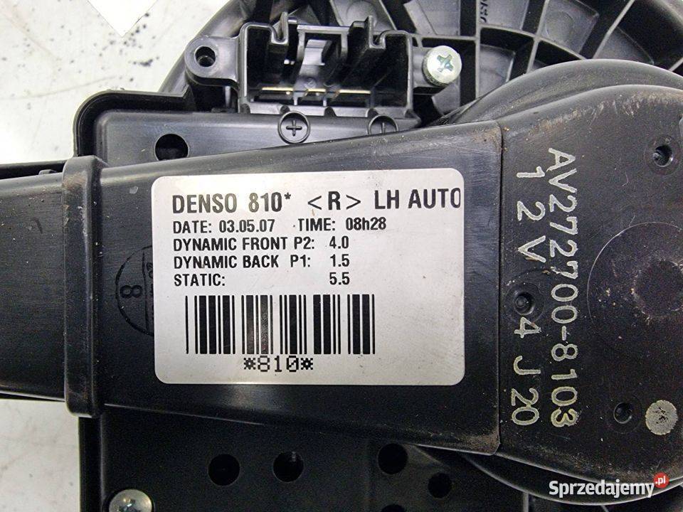 WENTYLATOR KABINOWY TOYOTA AURIS I 2727008103 Lipno