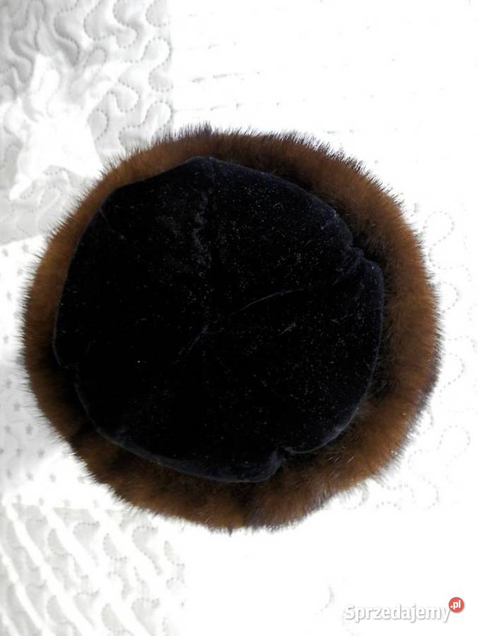 Czapka Zimowa Toczek z Norek Futro Naturalne Łomża sprzedam