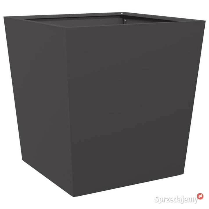 Donice ogrodowe czarne 2 50x50x50 stal WM851067 Warszawa sprzedam