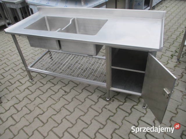 Zlew Gastronomiczny 2 Komorowy Z Szafką i Półką Ostrów Wielkopolski sprzedam