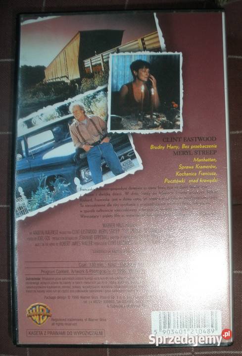 Co się wydarzyło w Madison County kaseta VHS