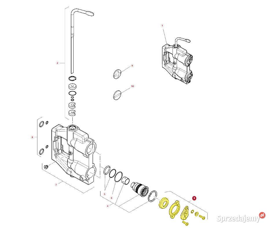 Zestaw naprawczy wyjścia hydraulicznego MF Białystok
