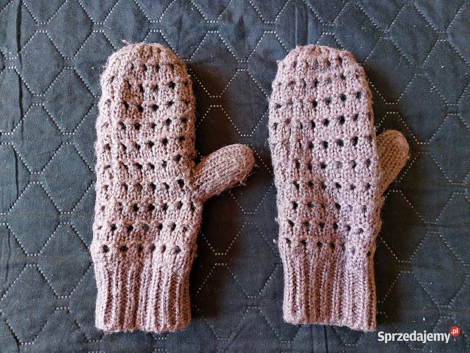 brązowe rękawiczki jednopalczaste damskie Poznań