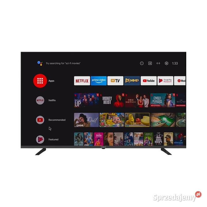 TELEWIZOR SMART TV 4K LED UHD ANDROID HDR10 WIFI 58cale Skawina