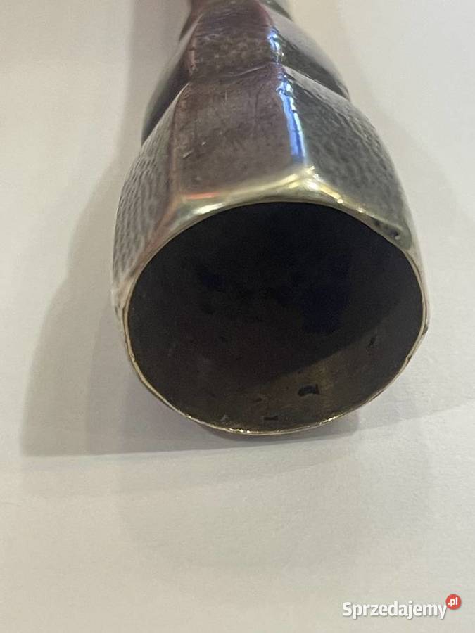 srebrna lufka do papierosa z kością Antyki