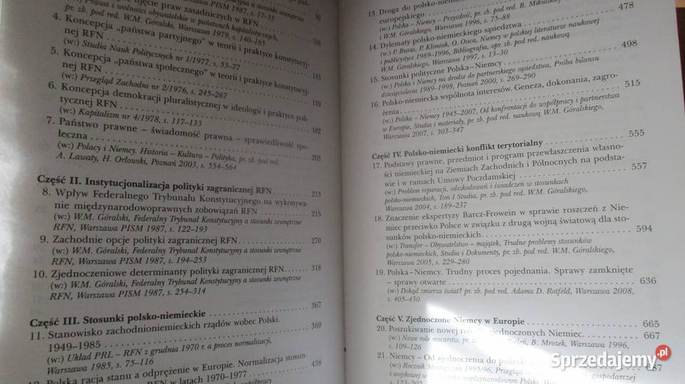 PolskaNiemcy 19452009 Prawo i polityka WGóralski Łódź