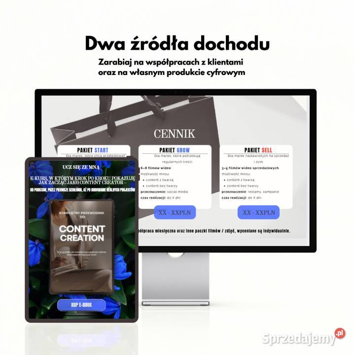 Gotowy biznes online Content UGC Creator Warszawa