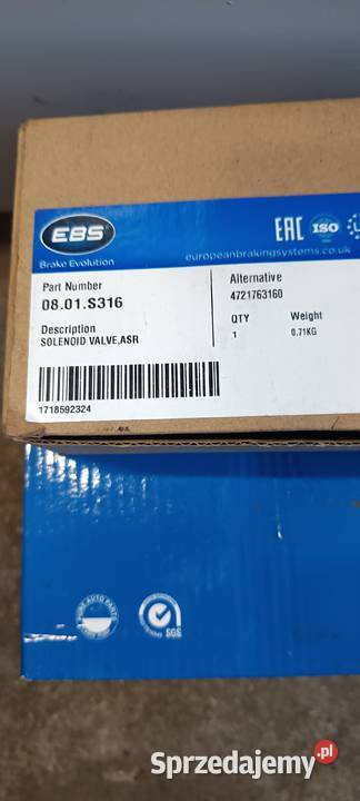 ZAWÓR MAGNETYCZNY WABCO 4721763160 MERCEDES ciężarowe