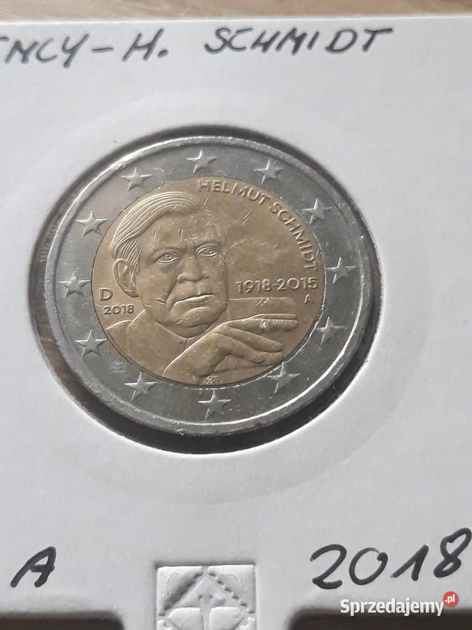 2 Euro Helmut SchmidtNiemcy2018 r men AF i G Konin