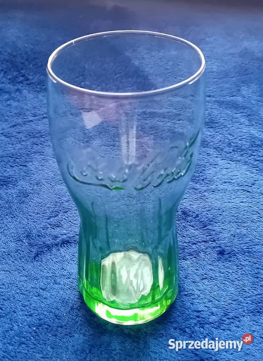 Zielona kolekcjonerska szklanka Coca Cola 025 L Koźminek