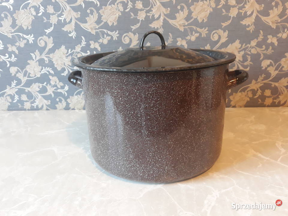 garnek na weki pasteryzacja słoików emalia