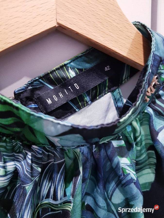 Damska zwiewna tunika Mohito w dużym rozmiarze niebieski Dąbrowa Górnicza