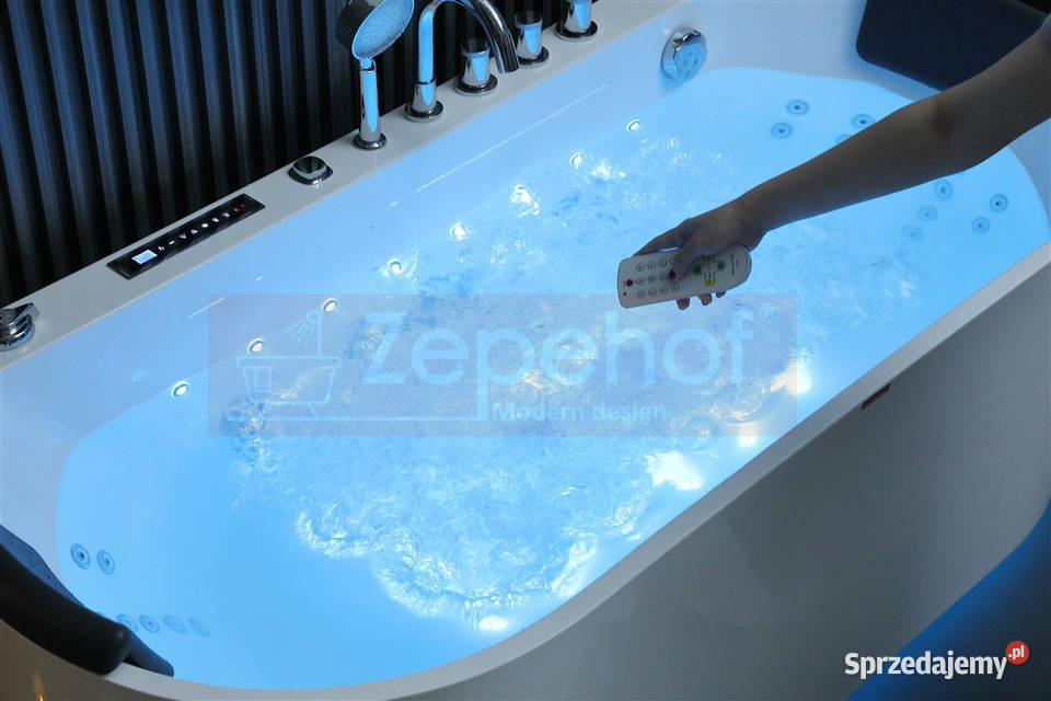 Wanna z hydromasażem EBX802 prostokątna Wanny Grabówka