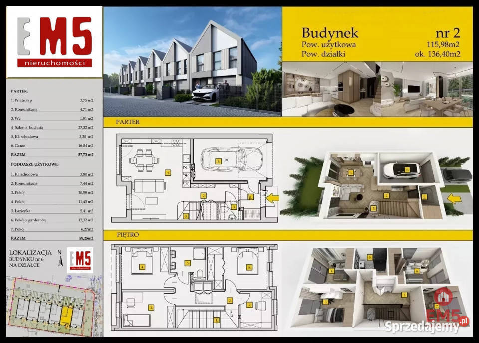 Do sprzedaży dom szeregowy 11598m2 Białystok