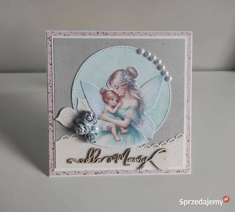 Kartka ręcznie robiona Mamy Dzień Matki handmade Rękodzieło Łódź sprzedam