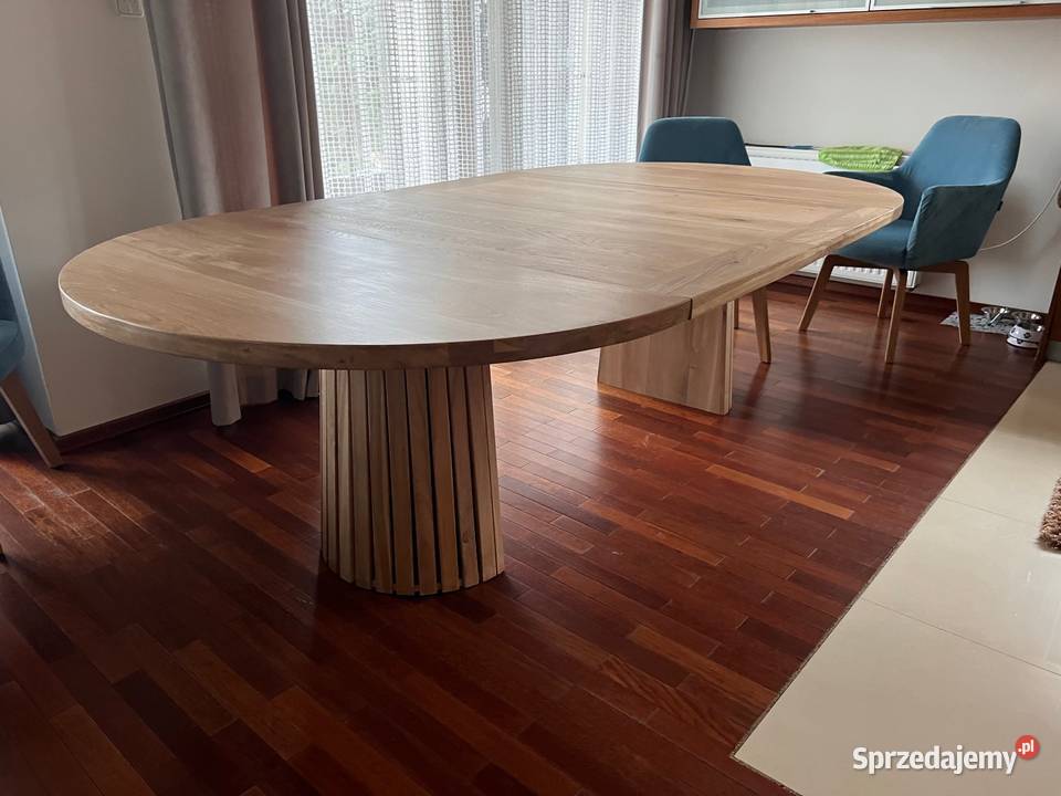 Stół okrągły dębowy rozkładany dzień tvn Kętrzyn