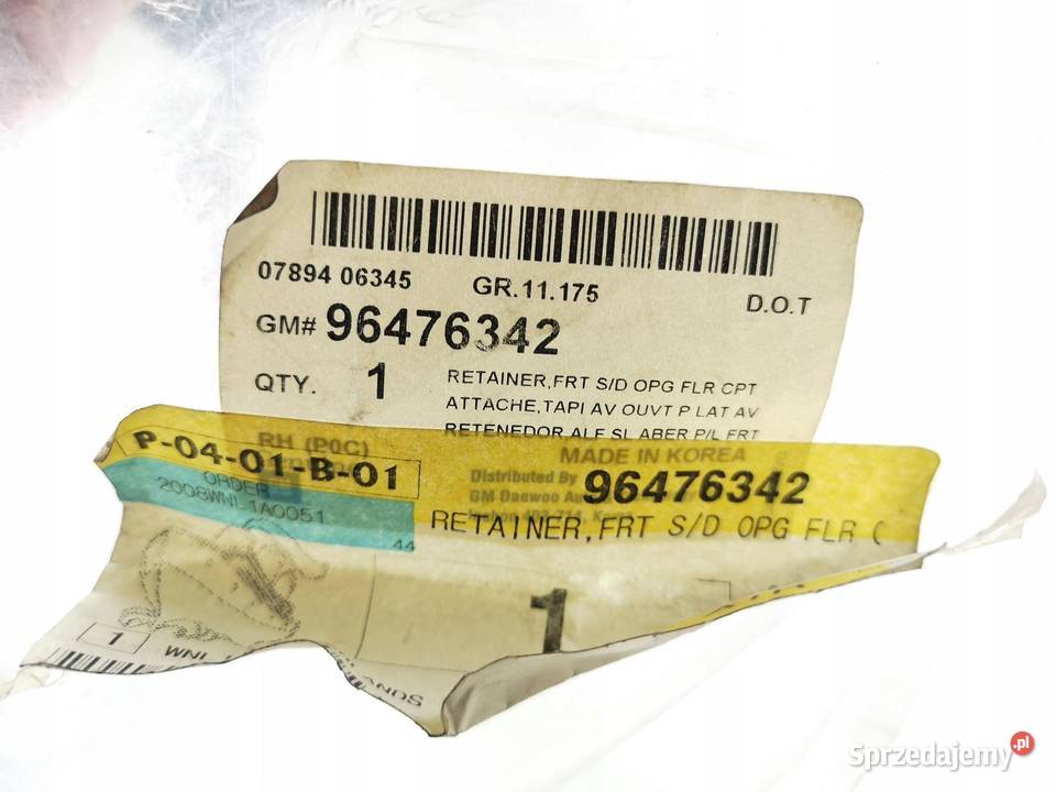 OSŁONA PROGU LEWY PRZÓD CHEVROLET CAPTIVA 0611 osobowe