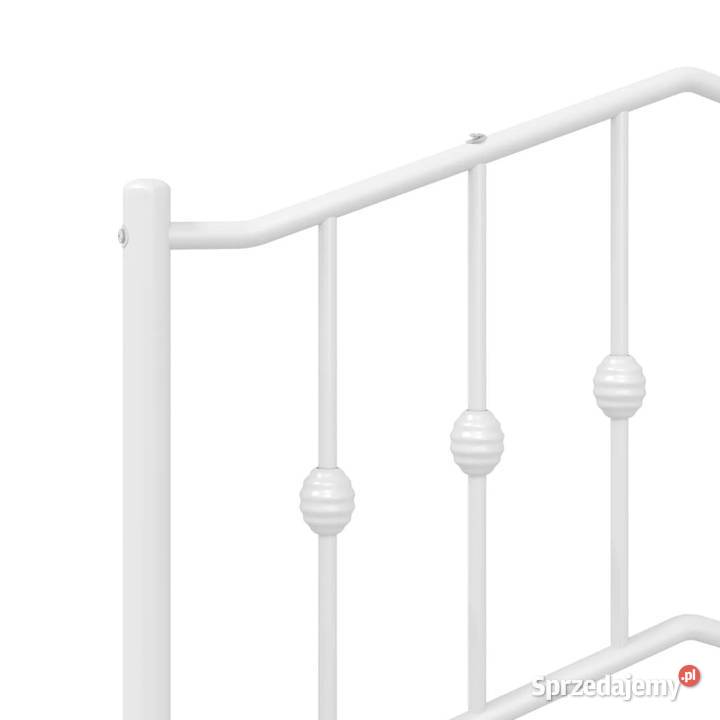Łóżko Metalowe Białe Rama Łóżka Ze Stelażem 207cm Warszawa sprzedam