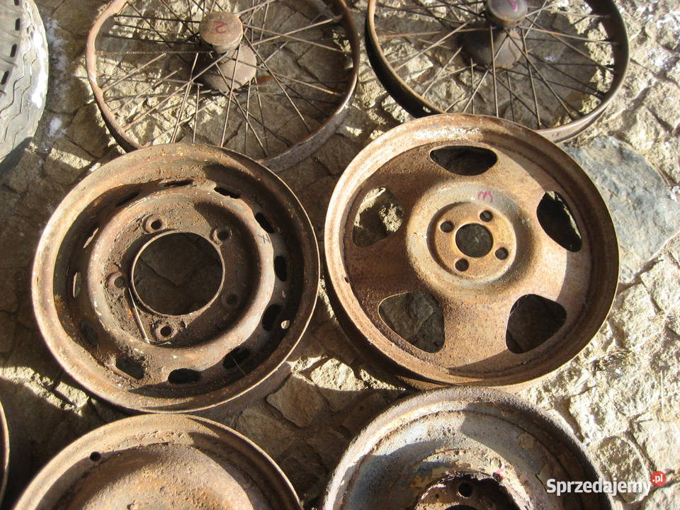 Stare felgi nitowane przedwojenne wanderer horch Marciszów sprzedam