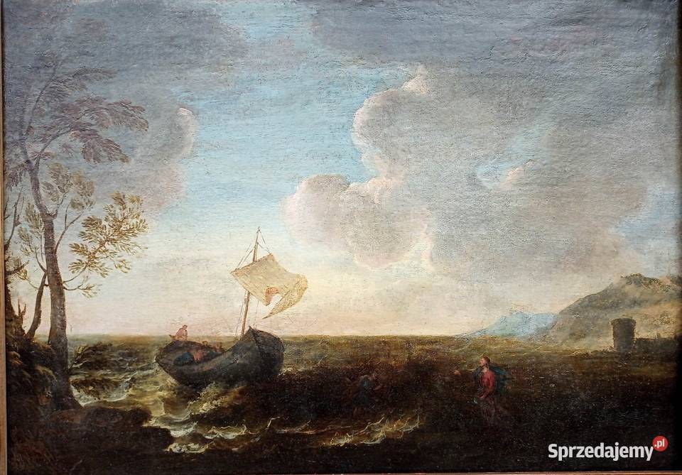 Barokowy obraz olejny 17 wiek Włochy