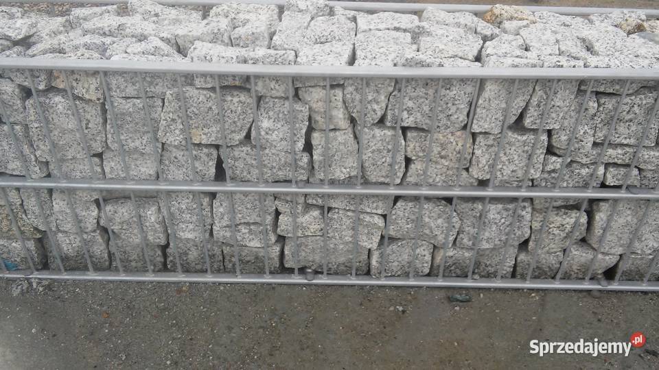Kamień do gabionów granit szary łupek granitowy