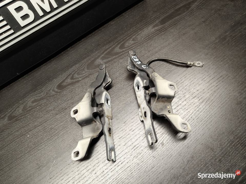 Bmw e87 zawiasy maski przód lewy prawy komplet