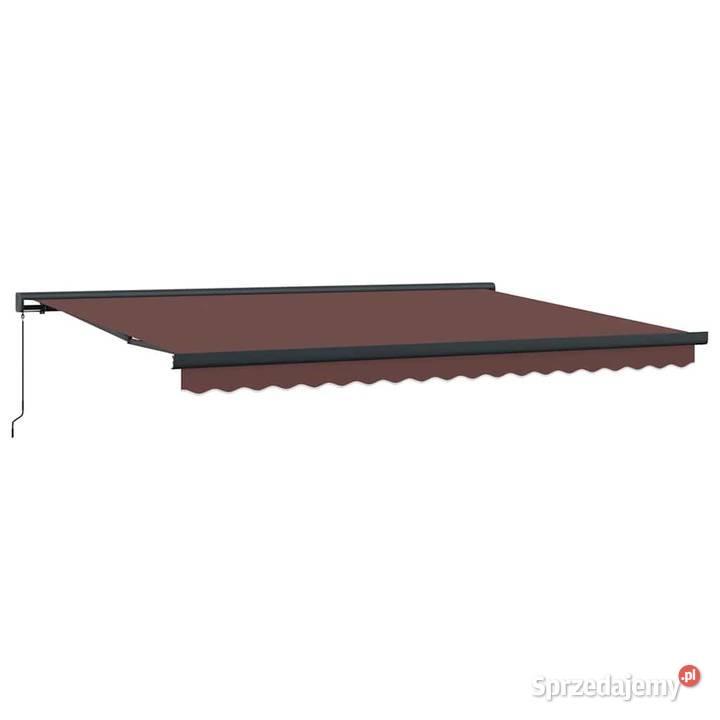vidaXL Ręcznie zwijana markiza brązowa 450x300 Warszawa