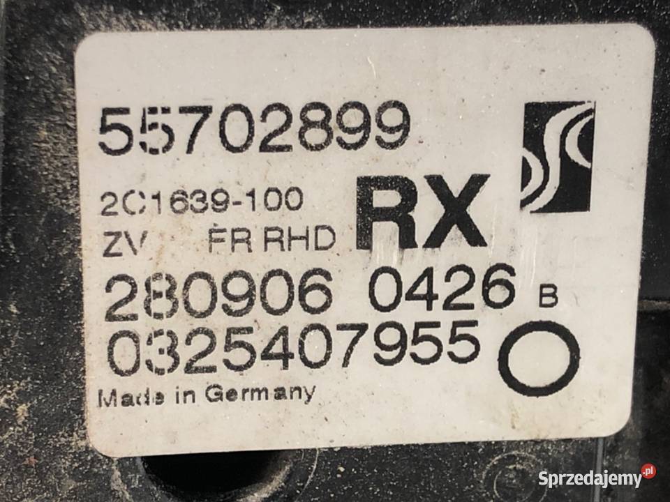 ZAMEK DRZWI PRAWY PRZÓD OPEL CORSA D Hatchback