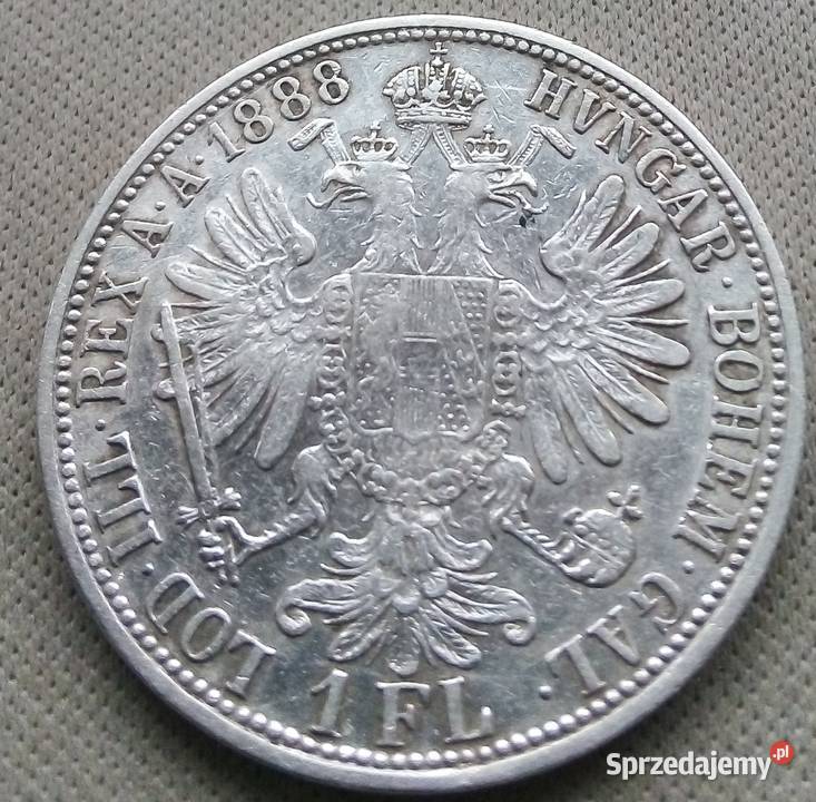 AUSTRIA1 FLOREN1888 r SREBRO900FRANCISZEK JÓZEF mazowieckie Legionowo