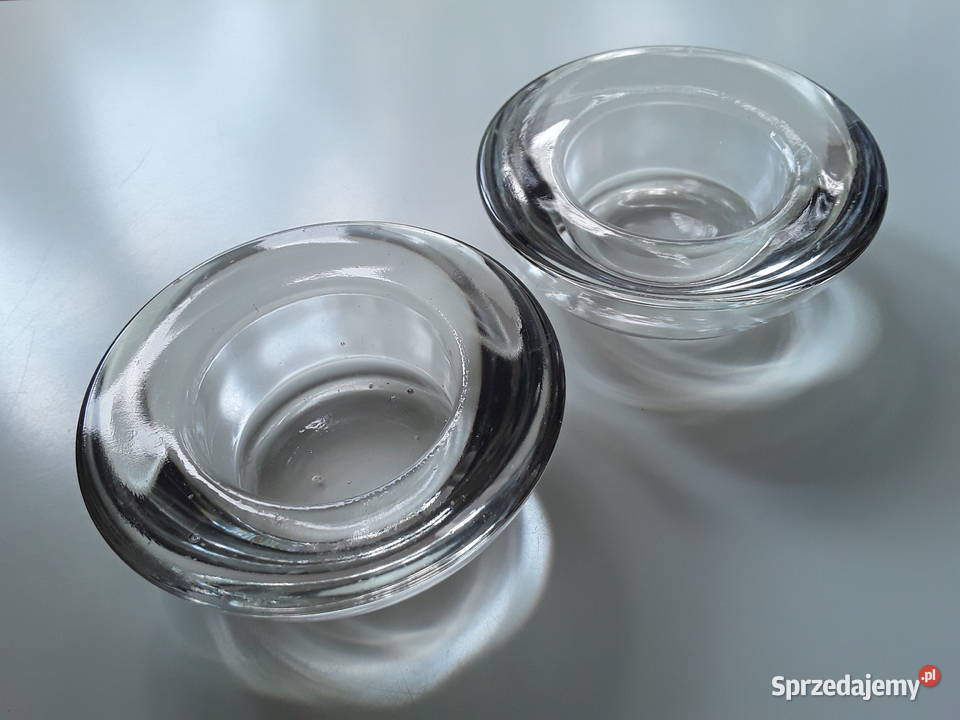 Świeczniki tealight przezroczyste IKEA 4 Warszawa