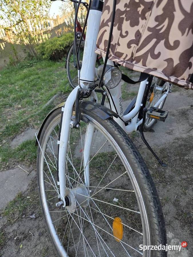 Fajny rower damski z ślicznym koszykiem