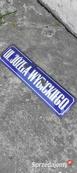 Tablica ulica JÓZEFA WYBICKIEGO Emaliowane z Pozostałe Poświętne sprzedam