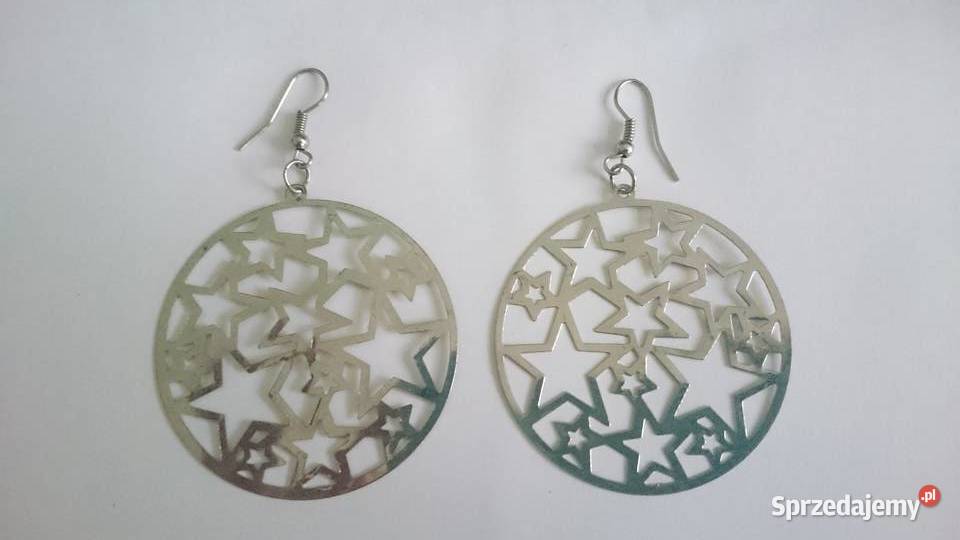 Kolczyki różne wzory gwiazdki serca sople kulki dolnośląskie Wrocław