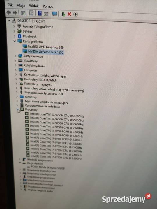 Dell XPS 7590 4K OLED i7 Carbon GTX 1650 512GB Krynica-Zdrój