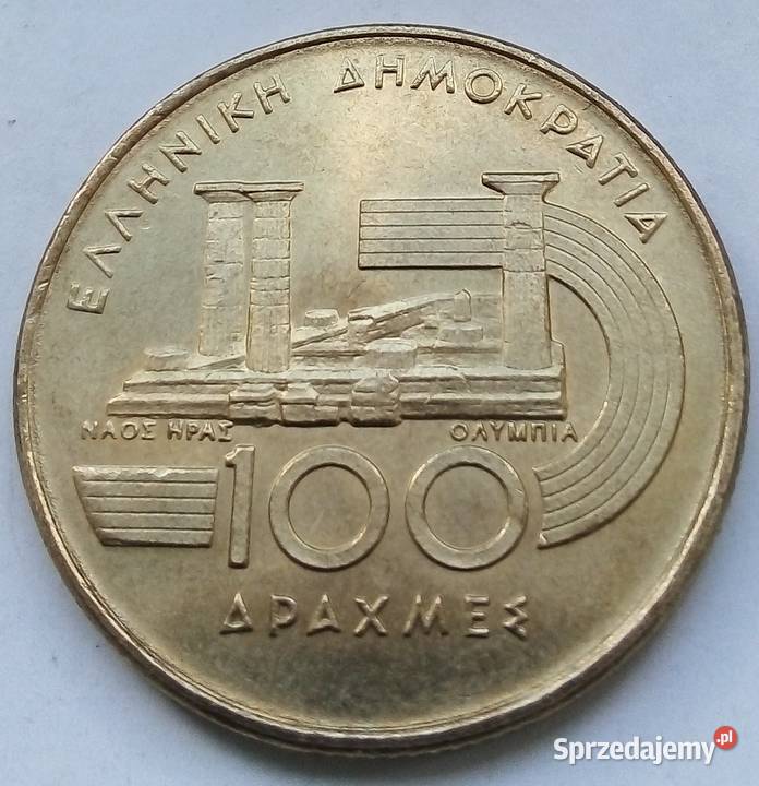 GRECJA100 DRACHM1999 rSPORT sprzedam