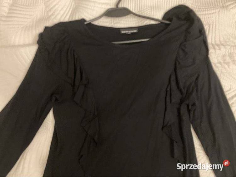 Czarna mini sukienka z falbankami SM Rozmiar 38(M) mazowieckie Ząbki