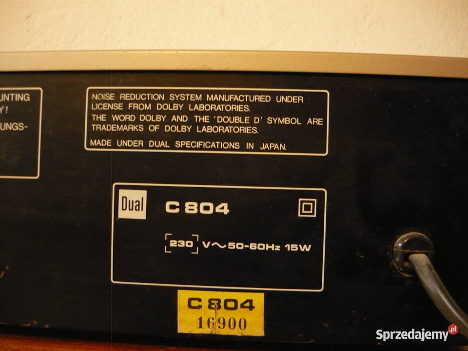 Magnetofon Dual C804 klasyk srebrny sprawny Wrocław
