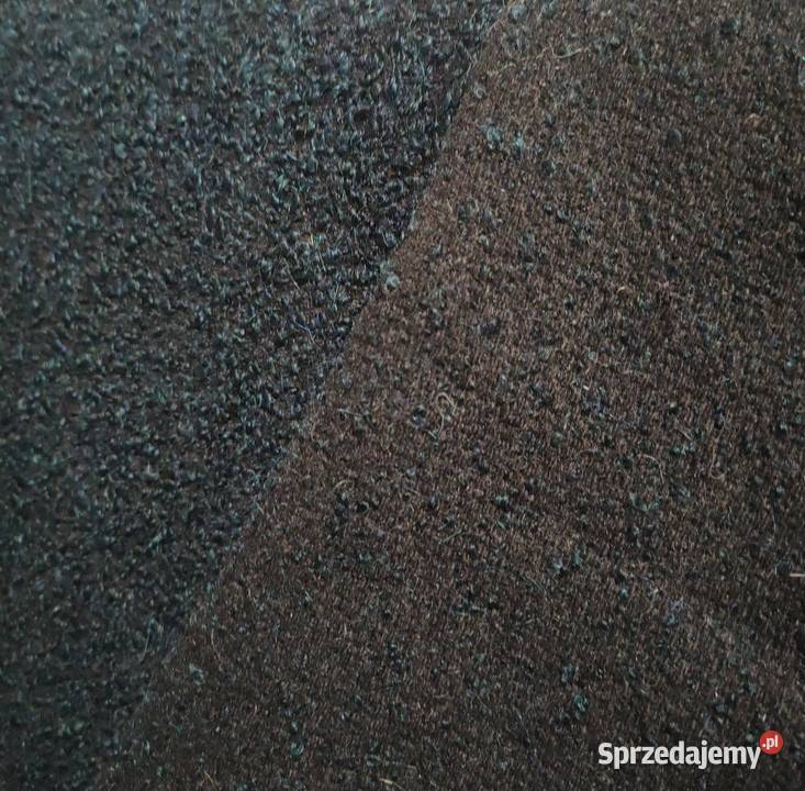 Tkanina wełna włoska boucle zieleń morska Warszawa