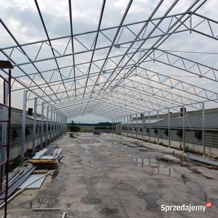 Konstrukcja hali stalowej 12x15x5m Nowa Rok produkcji 2024 Kościelna Wieś