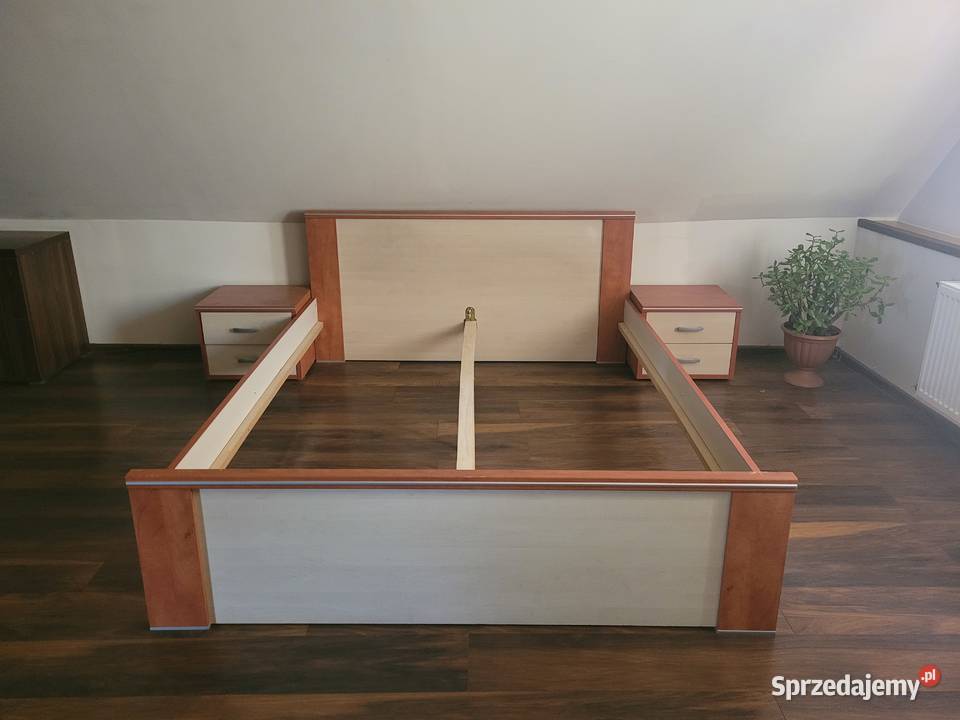 Łóżko 160x200 plus 2 szafki nocne Krasne