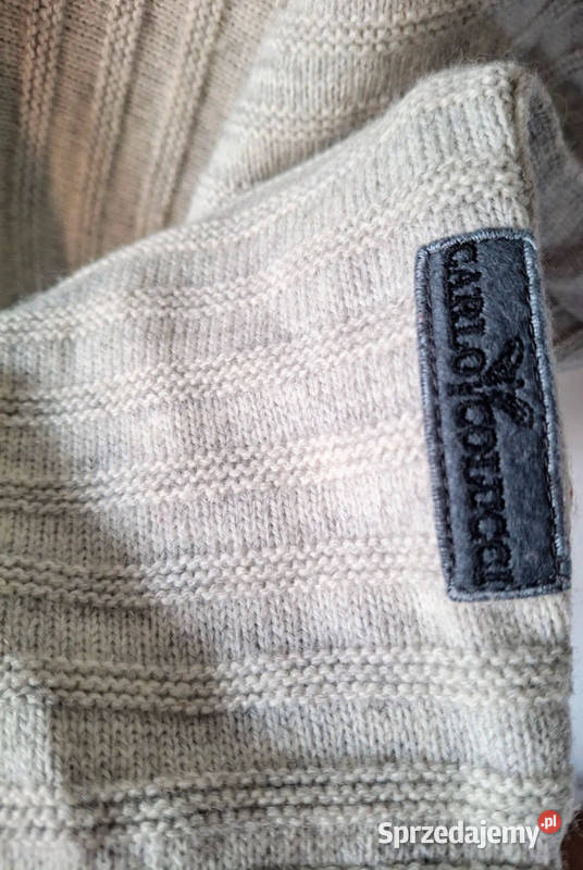 Sweter Carlo Colucci vintage 80s90s half zip Swetry i golfy Zielona Góra