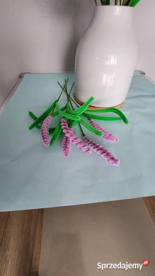 Ręcznie robiona LAWENDA z drucików wieczny Kraków