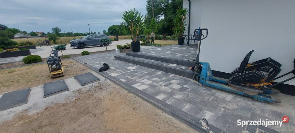 Siedlisko pod gryla Palenisko z kostki brukowej Wyszogród