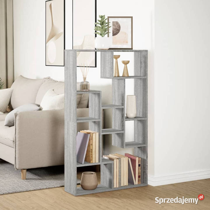 Regał na książki szary dąb sonoma 72x20x120 Warszawa