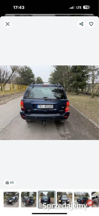 Jeep Grand Cherooke Limited Automat Rok produkcji 2000 Kielce sprzedam