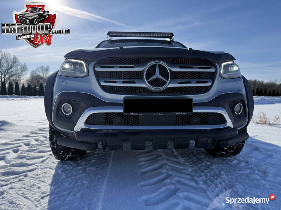 Orurowanie przednie MERCEDES X 76mm Czarne Pasłęk