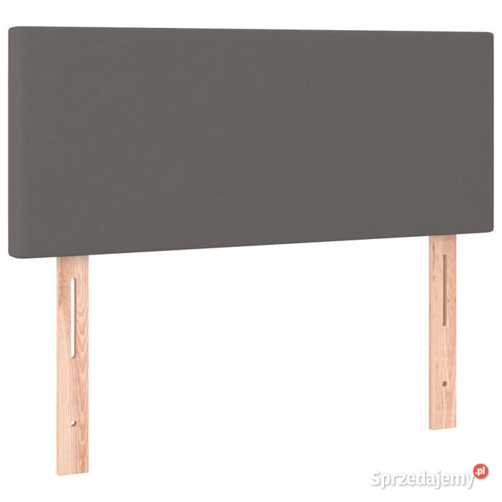 Zagłówek do łóżka z LED szary 80x5x7888 sztuczna Warszawa